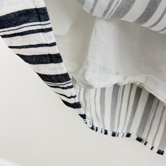 🎉Clearance🎉Loft Black & White Striped Cotton Lined Flowy Skirt ~ Size 2 - Picture 5 of 8